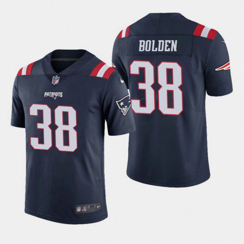 Men New England Patriots #38 Brandon Bolden Nike Navy Vapor Limited NFL Jersey->new england patriots->NFL Jersey